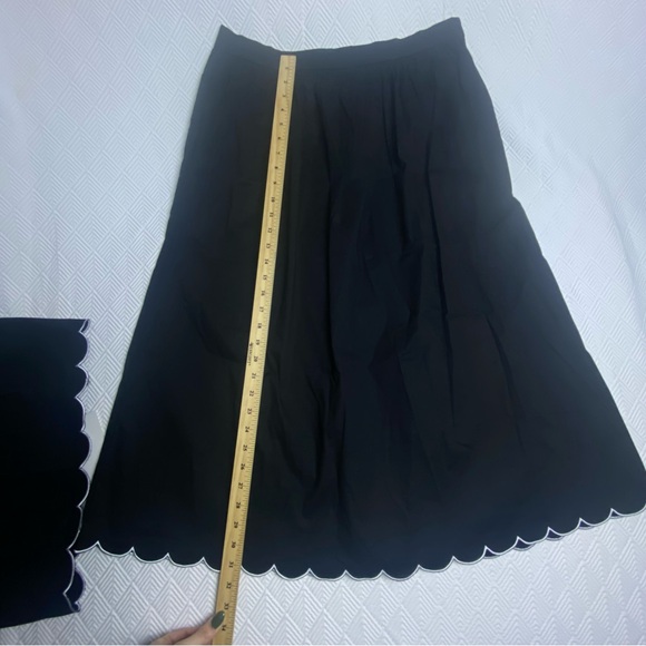 Women’s Black Two Piece Set Midi Skirt Crop Tank Wayf Large NWT - Picture 2 of 8